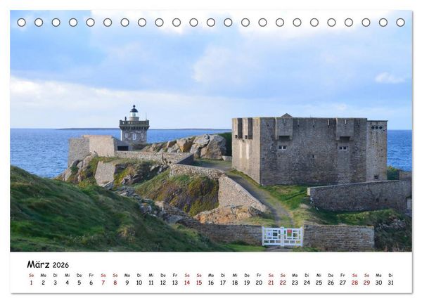 Produktbild: Bretagne. D&eacute;partement Finist&egrave;re - C&ocirc;te des Abers (Tischkalender 2026 DIN A5 quer), CALVENDO Monatskalender