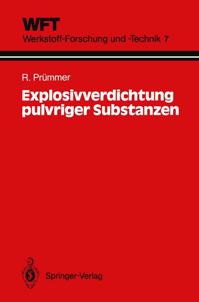 Produktbild: Explosivverdichtung pulvriger Substanzen
