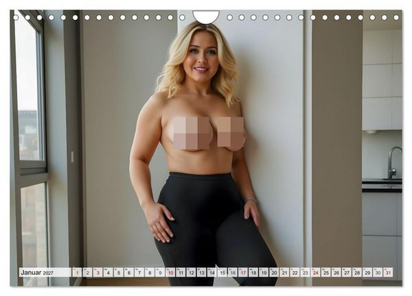 Produktbild: Kurven-Queens &ndash; Selbstbewusst. Stilvoll. Sexy. (Wandkalender 2027 DIN A4 quer), CALVENDO Monatskalender