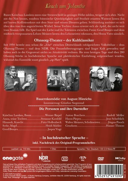 Produktbild: Ohnsorg-Theater Klassiker: Krach um Jolanthe
