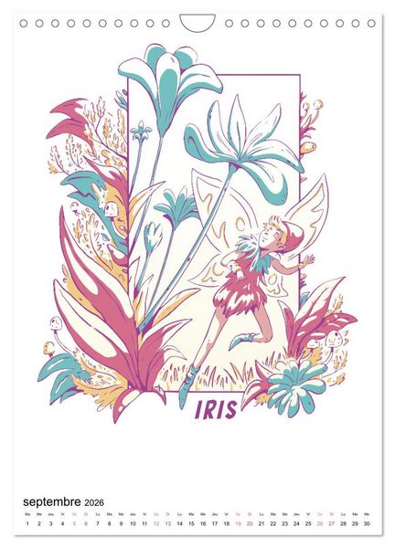 Produktbild: Monde enchant&eacute; de fleurs (Calendrier mural 2026 DIN A4 horizontal), CALVENDO calendrier mensuel