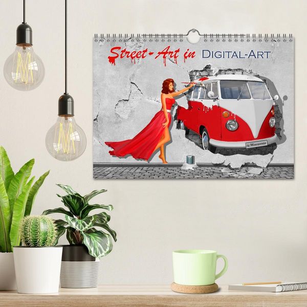 Produktbild: Street-Art in Digital-Art by Mausopardia (Wandkalender 2026 DIN A4 quer), CALVENDO Monatskalender