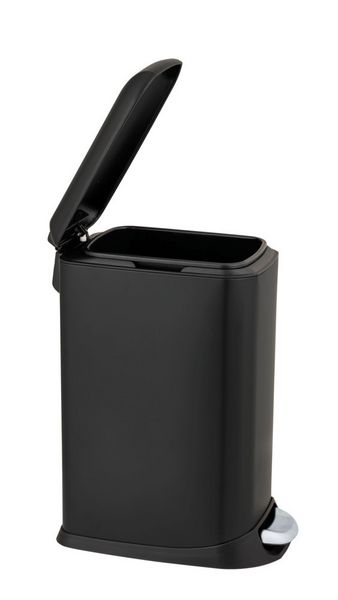 Produktbild: Treteimer Mod. Design 20 L, Easy-Close, Schwarz, mit herausnehmbarem Einsatz
