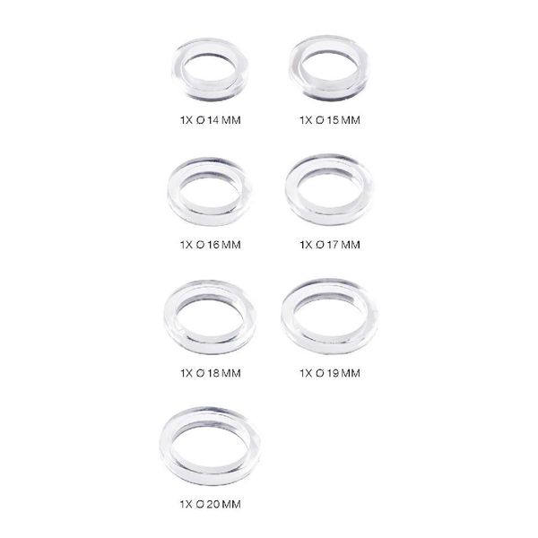 Produktbild: Silikon Gie&szlig;form Ringe schmal / Au&szlig;enma&szlig; Silikonform 4 x 21,5 cm