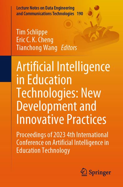 Produktbild: Artificial Intelligence in Education Technologies: New Development and Innovative Practices