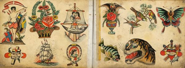 Produktbild: Christian Warlich. Tattoo Flash Book (dt./engl.)