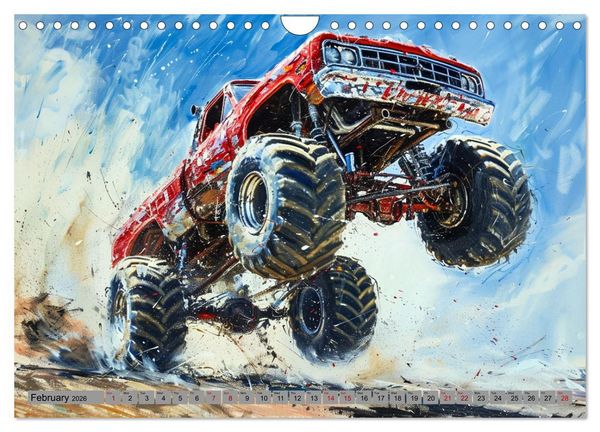 Produktbild: Monstertruck Madness (Wall Calendar 2026 DIN A4 landscape), CALVENDO 12 Month Wall Calendar