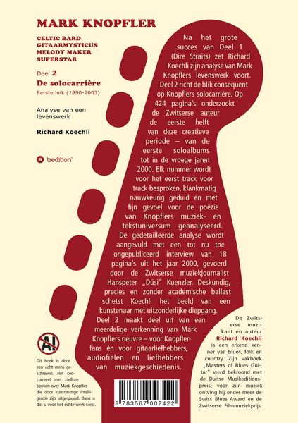 Produktbild: Mark Knopfler (Deel 2, De solocarri&egrave;re - Eerste luik) - het 424 pagina's tellende boek