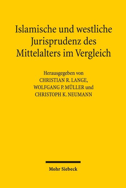 Produktbild: Islamische und westliche Jurisprudenz des Mittelalters im Vergleich