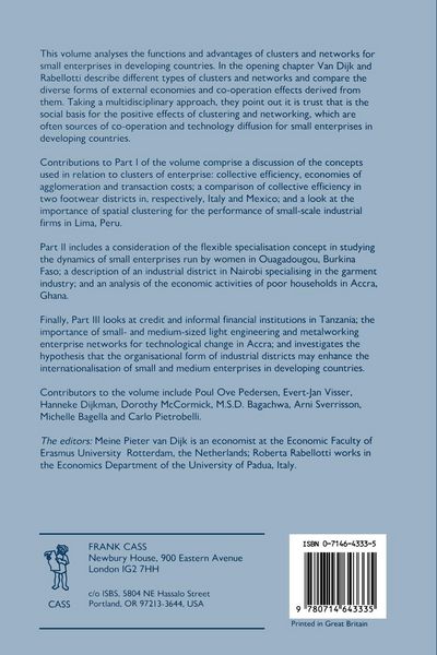Produktbild: Enterprise Clusters and Networks in Developing Countries