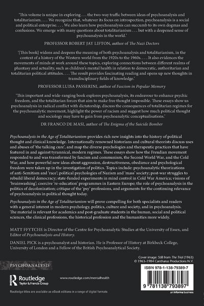 Produktbild: Psychoanalysis in the Age of Totalitarianism
