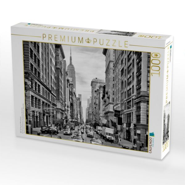 Produktbild: CALVENDO Puzzle NYC 5th Avenue Monochrom | 1000 Teile Lege-Gr&ouml;&szlig;e 64x48cm Foto-Puzzle f&uuml;r gl&uuml;ckliche Stunden