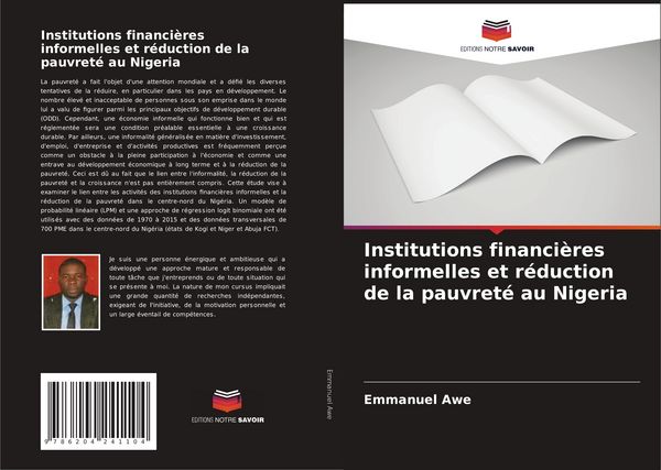 Produktbild: Institutions financi&egrave;res informelles et r&eacute;duction de la pauvret&eacute; au Nigeria