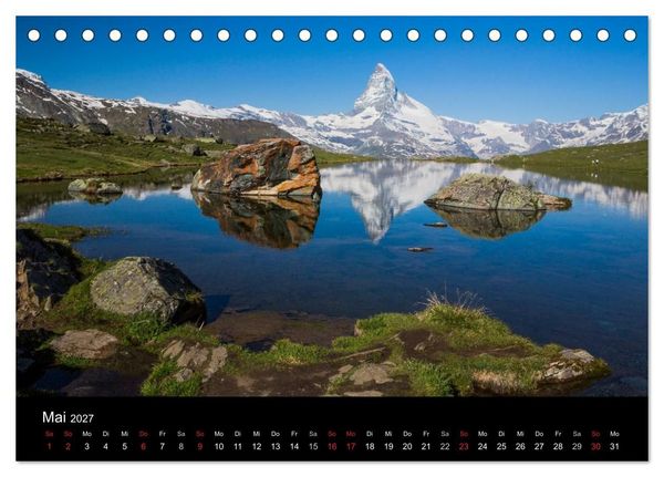 Produktbild: Momente der Sehnsucht: Schweizer Bergwelten (Tischkalender 2027 DIN A5 quer), CALVENDO Monatskalender