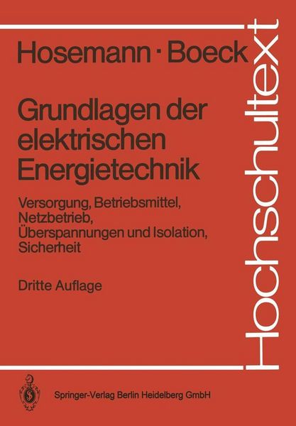 Produktbild: Grundlagen der elektrischen Energietechnik