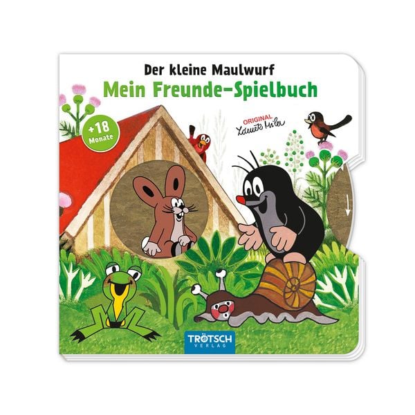 Produktbild: Tr&ouml;tsch Der kleine Maulwurf Mein Freunde-Spielbuch Pappenbuch