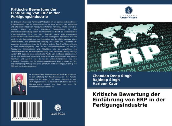 Kritische Bewertung der Einführung von ERP in der Fertigungsindustrie, Taschenbuch von Chandan Deep Singh , Rajdeep Singh , Harleen Kaur, Verlag Unser