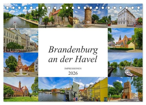 Produktbild: Brandenburg an der Havel Impressionen (Tischkalender 2026 DIN A5 quer), CALVENDO Monatskalender