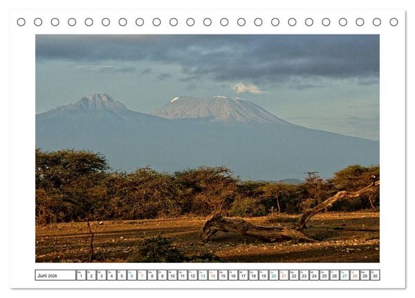 Produktbild: Karibu - Landschaften in Kenia (Tischkalender 2026 DIN A5 quer), CALVENDO Monatskalender