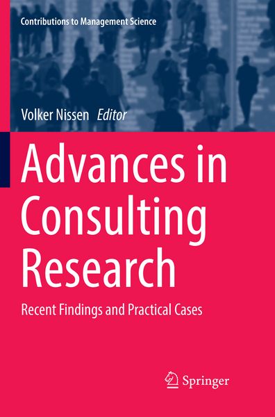 Produktbild: Advances in Consulting Research