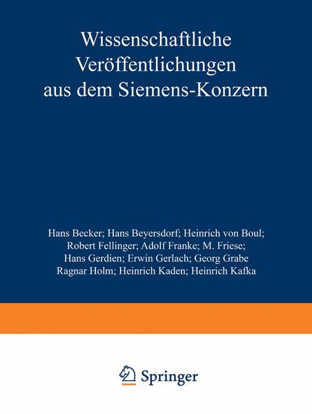 Produktbild: Wissenschaftliche Ver&ouml;ffentlichungen aus dem Siemens-Konzern