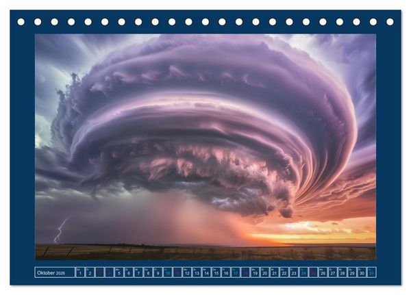 Produktbild: Im Bann der Naturgewalten (Tischkalender 2026 DIN A5 quer), CALVENDO Monatskalender