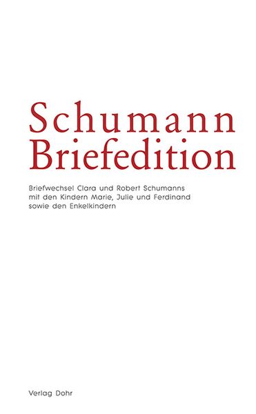 Produktbild: Schumann-Briefedition / Schumann-Briefedition I.11