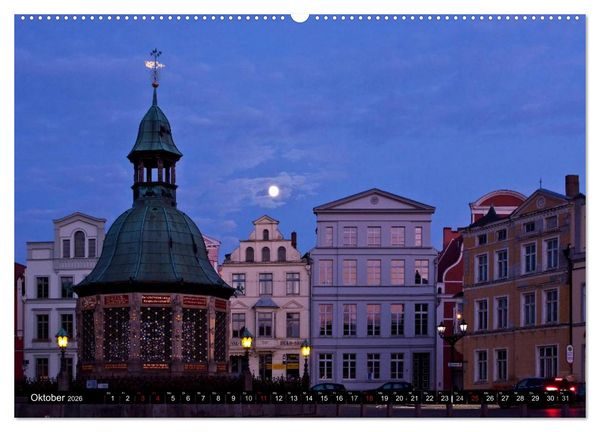 Produktbild: Deutsche Hansest&auml;dte - L&uuml;beck Wismar Rostock Stralsund (Wandkalender 2026 DIN A2 quer), CALVENDO Monatskalender