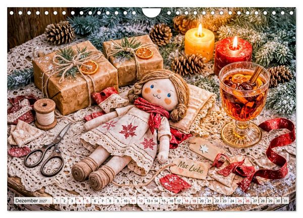 Produktbild: Alte Handwerksk&uuml;nste - Sticken, Backen, Schneidern und Traditionen (Wandkalender 2027 DIN A4 quer), CALVENDO Monatskalender