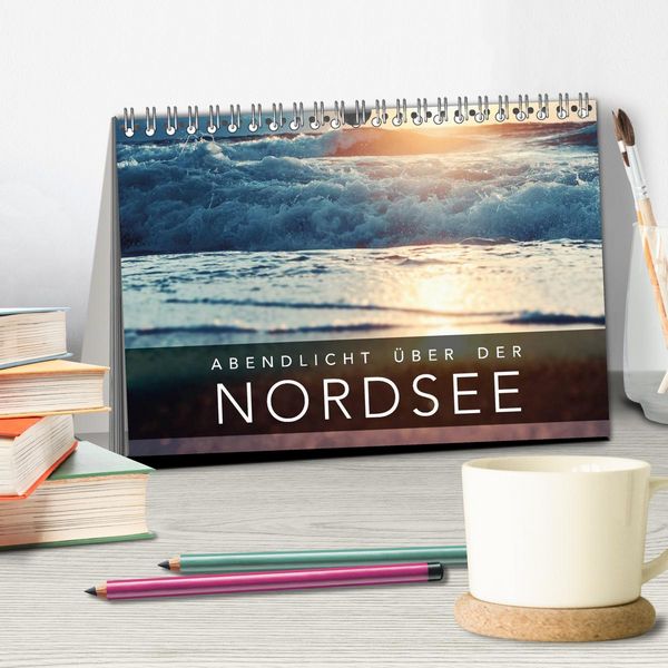 Produktbild: Abendlicht &uuml;ber der Nordsee (Tischkalender 2026 DIN A5 quer), CALVENDO Monatskalender
