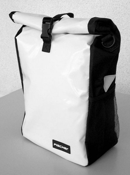 Produktbild: FISCHER FAHRRAD 86264 Gep&auml;cktr&auml;gertasche Wei&szlig;, Schwarz