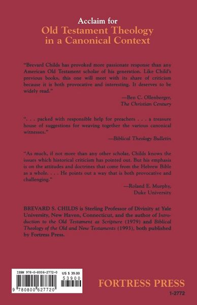 Produktbild: Old Testament Theology Canonic