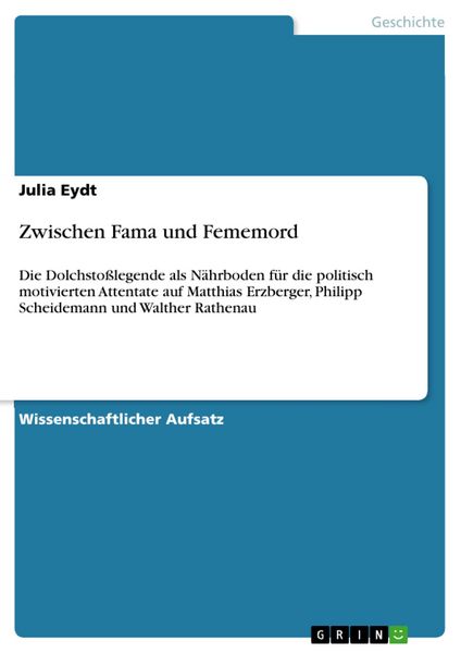 Produktbild: Zwischen Fama und Fememord