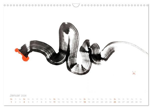 Produktbild: Simply Black and White/ Einfach Schwarz und Weiss - Kunst (Wandkalender 2026 DIN A3 quer), CALVENDO Monatskalender