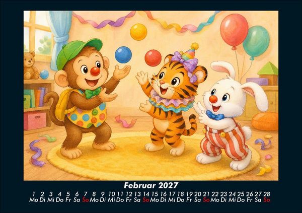 Produktbild: Das Jahr der Kost&uuml;me mit Milo, Tina & Bouncy 2027 Fotokalender DIN A5