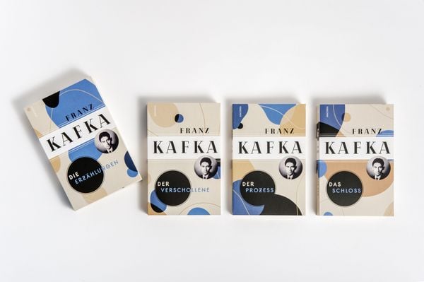 Produktbild: Franz Kafka, Die gro&szlig;en Werke (Die Erz&auml;hlungen - Der Verschollene - Der Prozess - Das Schloss) (4 B&auml;nde im Schuber)