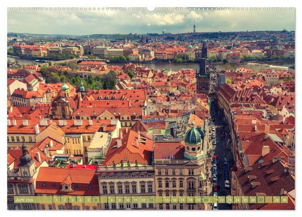 Produktbild: Aussichten auf Prag (hochwertiger Premium Wandkalender 2026 DIN A2 quer), Kunstdruck in Hochglanz