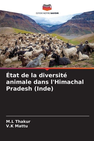 Produktbild: &Eacute;tat de la diversit&eacute; animale dans l'Himachal Pradesh (Inde)