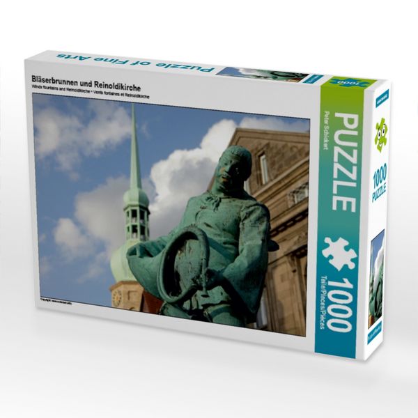 Produktbild: Bl&auml;serbrunnen und Reinoldikirche (Puzzle)
