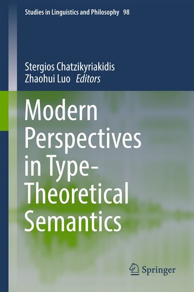 Produktbild: Modern Perspectives in Type-Theoretical Semantics