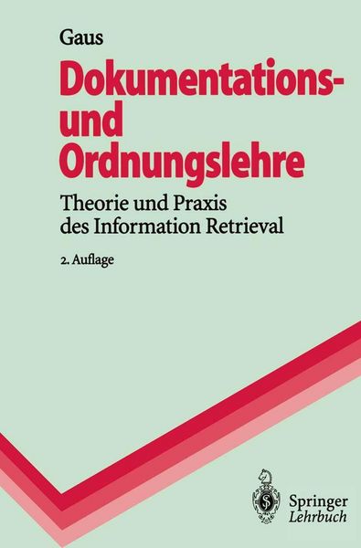Produktbild: Dokumentations- und Ordnungslehre