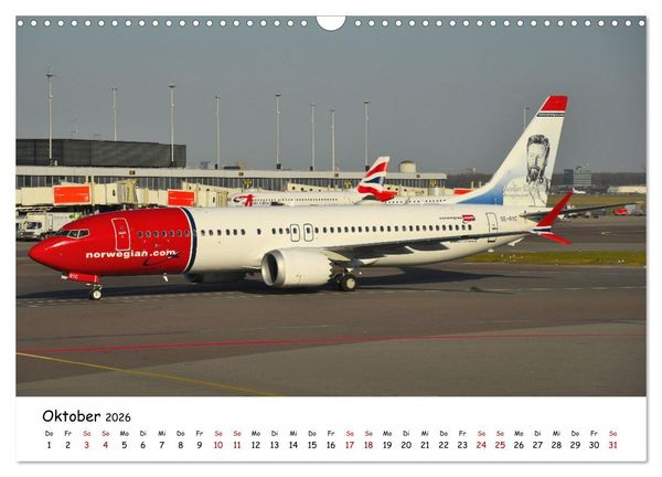 Produktbild: Ein Jahr in der Welt der Luftfahrt (Wandkalender 2026 DIN A3 quer), CALVENDO Monatskalender