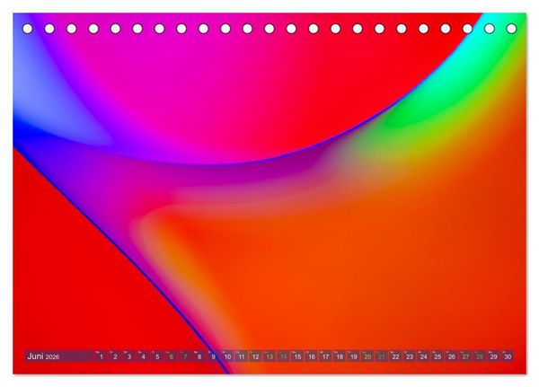 Produktbild: Formen und Farben - Abstrakte Makrofotografie (Tischkalender 2026 DIN A5 quer), CALVENDO Monatskalender