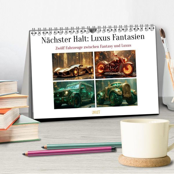 Produktbild: N&auml;chster Halt: Luxus Fantasien (Tischkalender 2027 DIN A5 quer), CALVENDO Monatskalender