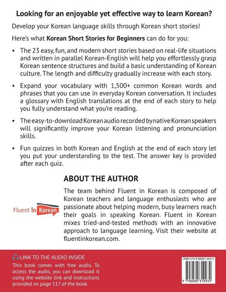 Produktbild: Korean Short Stories for Beginners