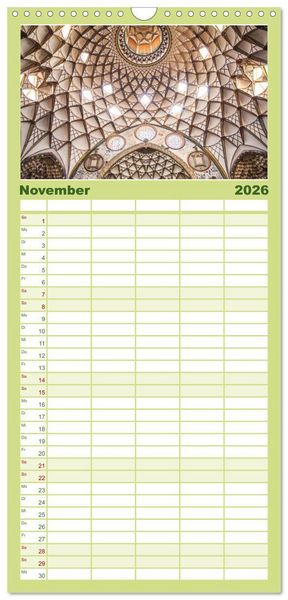Produktbild: Familienplaner 2026 - Persische Kultur Irans mit 5 Spalten (Wandkalender, 21 x 45 cm) CALVENDO
