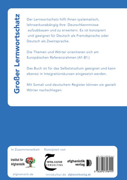 Produktbild: Gro&szlig;er Lernwortschatz Deutsch-Somali f&uuml;r Dt als Fremdsp