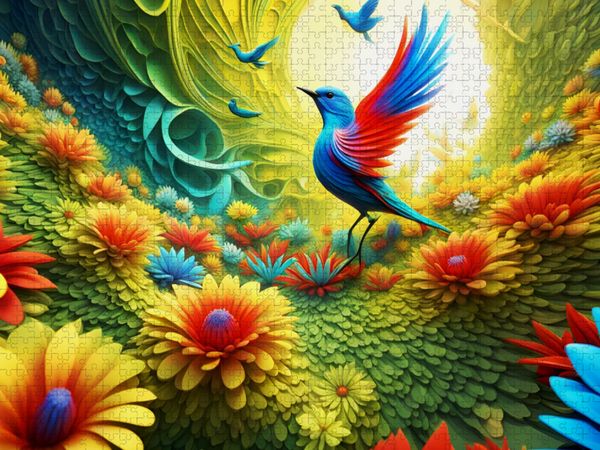 Produktbild: CALVENDO Puzzle Ein Motiv aus dem Kalender Vier Jahreszeiten Fraktale | 2000 Teile Lege-Gr&ouml;&szlig;e 90x67cm Foto-Puzzle f&uuml;r gl&uuml;ckliche Stunden