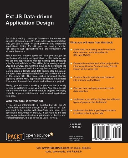 Produktbild: Ext Js Data-Driven Application Design