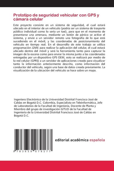 Produktbild: Prototipo de seguridad vehicular con GPS y c&aacute;mara celular